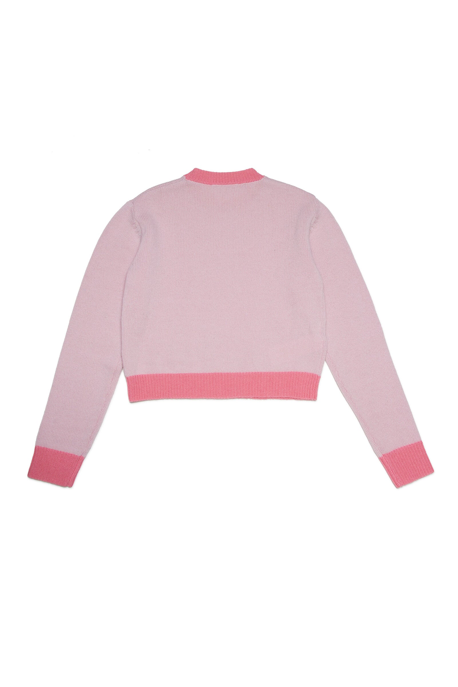 Colorblock wool-cashmere blend crew-neck sweater