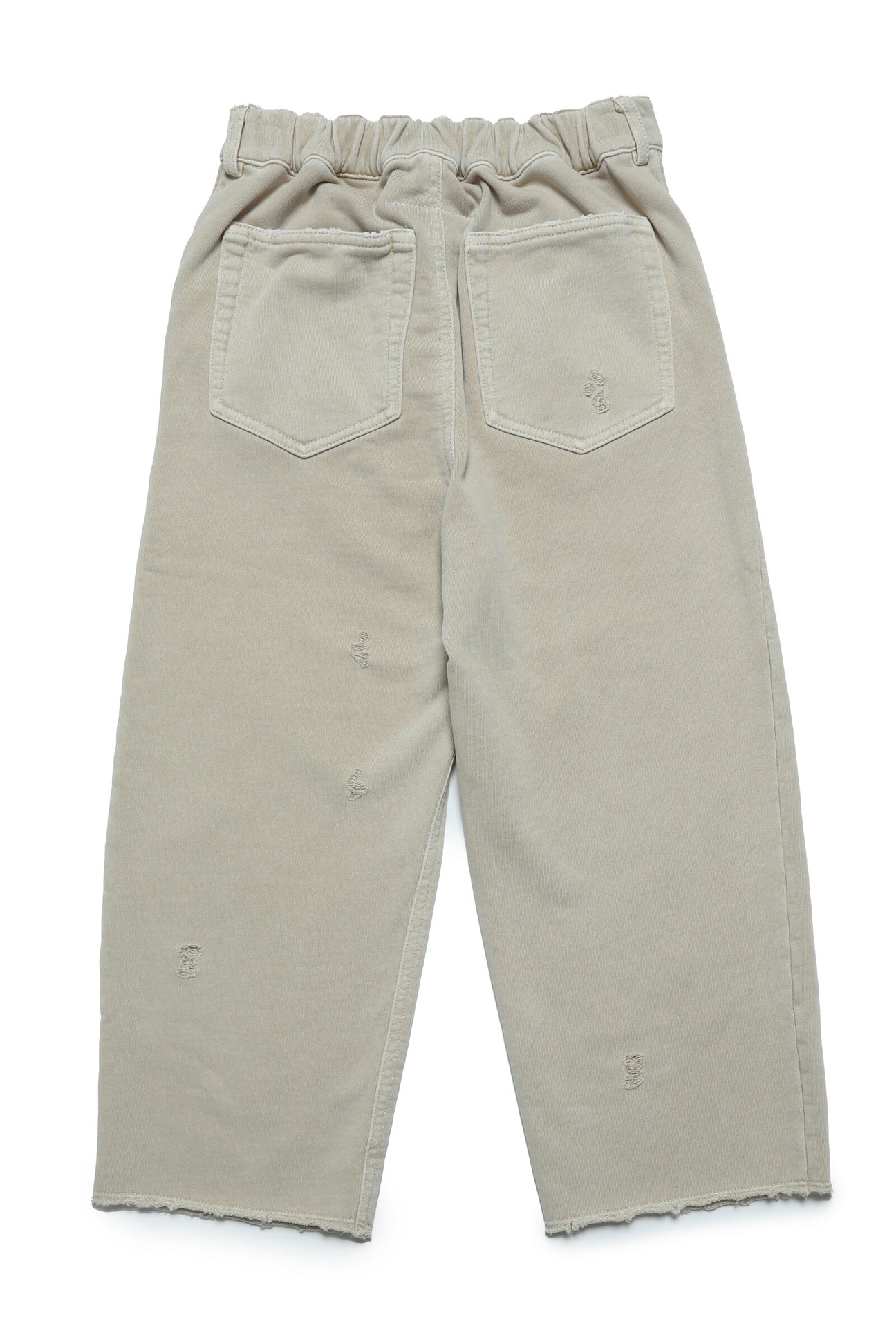 Five-pocket pants in fleece with vintage effect breaks Five-pocket pants in fleece with vintage effect breaks