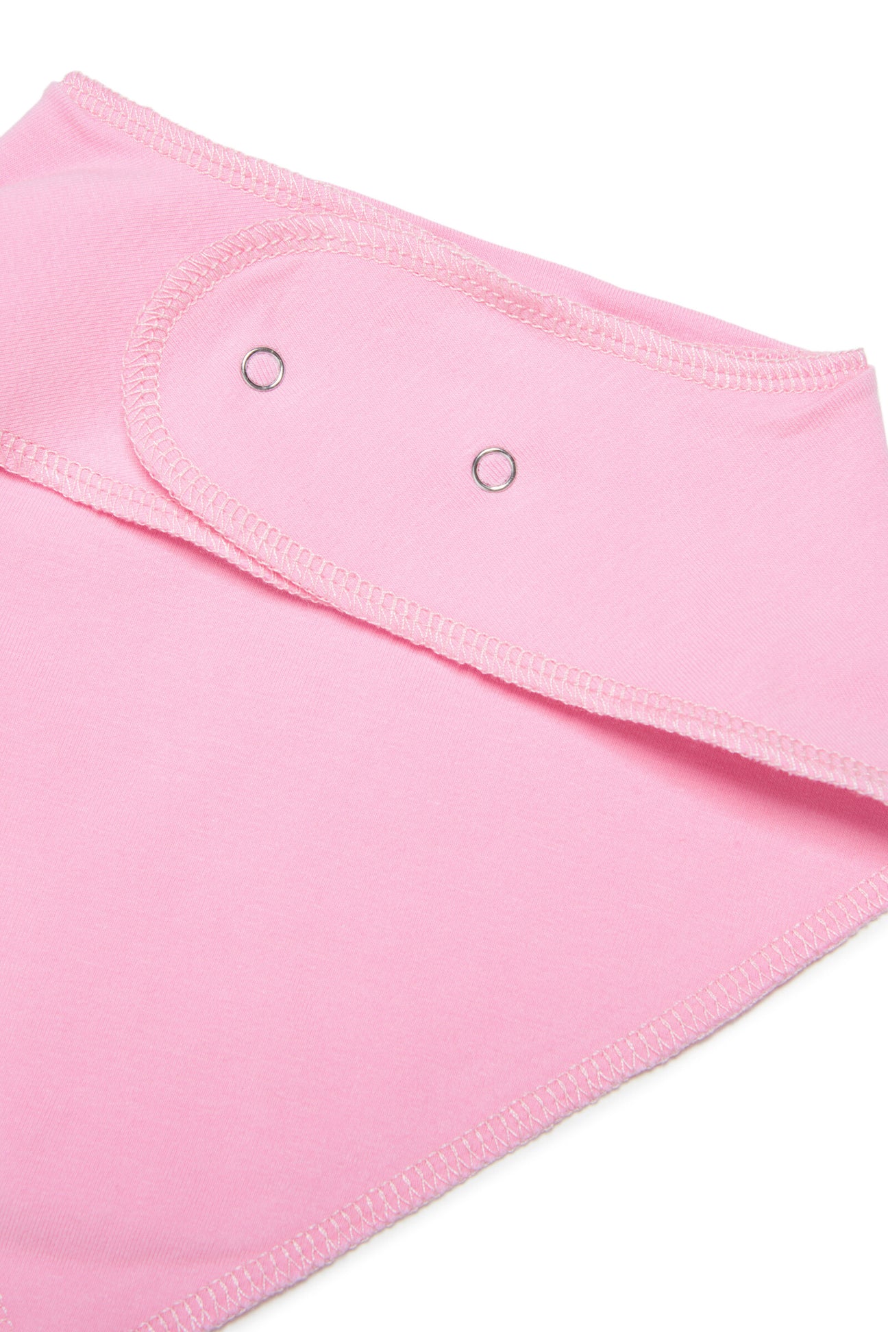 Babero de jersey rosa pastel con logotipo Babero de jersey rosa pastel con logotipo