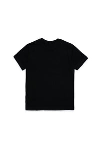 Black jersey t-shirt with logo