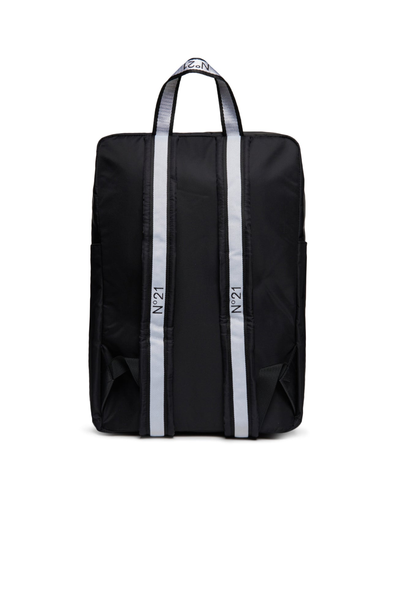 Black backpack with zip fastening and logo Black backpack with zip fastening and logo