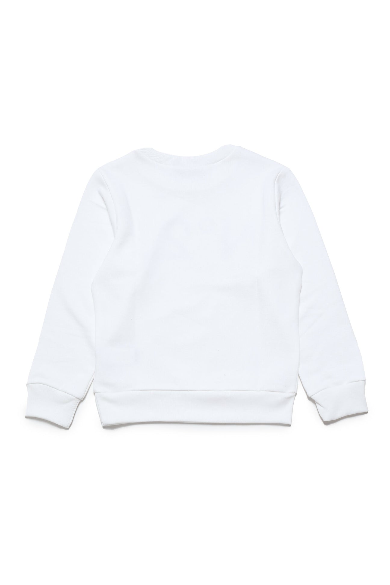 White cotton crew-neck sweatshirt with logo White cotton crew-neck sweatshirt with logo